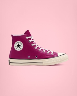 Converse Seasonal Color Leather Chuck 70 Női Magasszárú Rózsaszín/Fekete/Bordó | OLBWYHR-HU